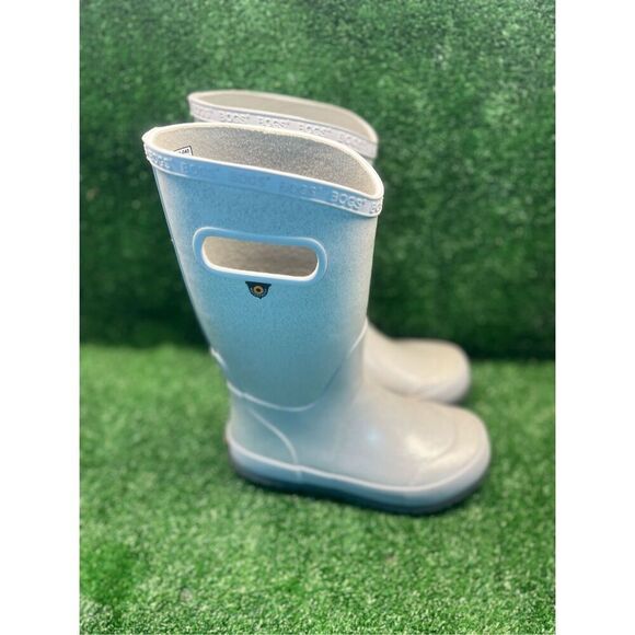 BOGS Kids' Rainboots Glitter Waterproof Gray Boots little Kids Sz 13 - Picture 1 of 10